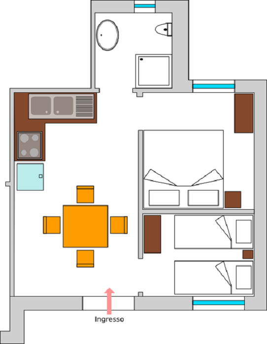 appartamento n.3 piantina